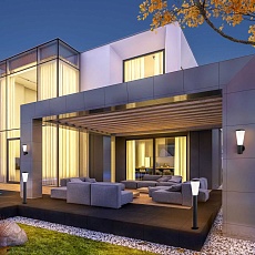 Уличный светильник Elektrostandard 1417 Techno серый a049714 1