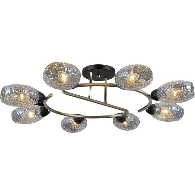 Потолочная люстра Illumico IL0300-8CSQ-79 BK AB изображение 1 Потолочная люстра Illumico IL0300-8CSQ-79 BK AB Фото № 1