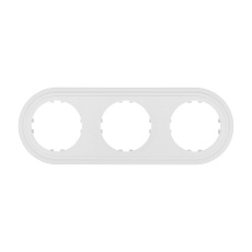 Рамка LK Studio 3-постовая круглая (белый) Vintage-Classic 889304-1