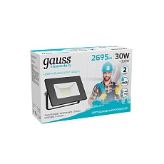 Прожектор светодиодный Gauss Elementary 30W 4000К 613100230 3