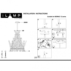 Подвесной светильник iLamp Casa 966C-12 CR+CL 3