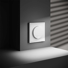 Светорегулятор встраиваемый Voltum S70 поворотно-нажимной 600 Вт, (белый глянцевый) VLS070301 3