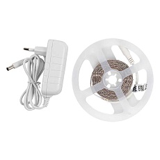 Лента светодиодная General GLS-2835-60-4.8-12-IP20-PRO-3-3-KIT готовый комплект 3м с адаптером