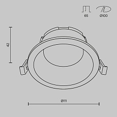 Встраиваемый светильник Maytoni Technical DL126-GX53-B 4