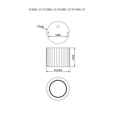 Настенно-потолочный светильник Moderli Cora V11894-1C 1