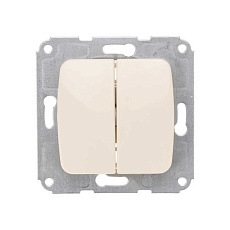 DEA Выключатель 2кл с/у 10А мех. Беж KRANZ KR-78-0232
