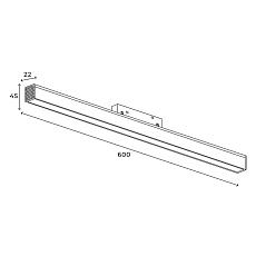 Трековый линейный светильник Hesby Lighting ElDeko, 24Вт-4000К, чёрный HSBL_0080 4