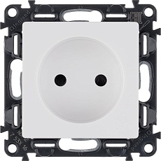 Розетка 2К Legrand Valena Life 16A 250V со шторками белая 753416