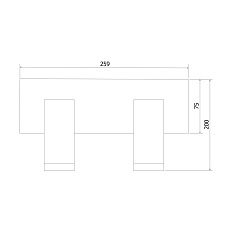 Светодиодный спот Eurosvet Fleur 20066/2 LED черный/золото 1