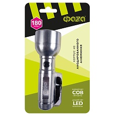 Ручной светодиодный фонарь ФАZA от батареек 180 лм 131х45 AF6-L3W/L2W-ti 1