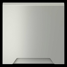 Накладка для розетки с заземлением защитными шторками и крышкой S70 (сталь) Voltum VLS000805 1