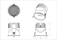Встраиваемый светодиодный светильник Fiberli 1005E65(W), 30Вт 12130603 1
