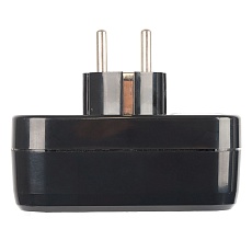 Разветвитель сетевой 2-местный с/з Stekker ADP16-22-20 250V, 16A, ABS огнеустойчивый пластик, черный 50680 2