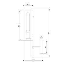 Бра Eurosvet Trompeta 70144/1 хром 3