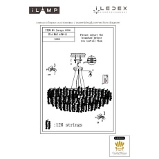 Подвесной светильник iLamp Savage 8006-D800 GD 2