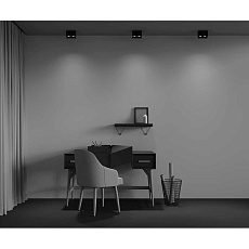 Потолочный светодиодный светильник Maytoni Technical Alfa Led C065CL-02-L12W4K-B 1