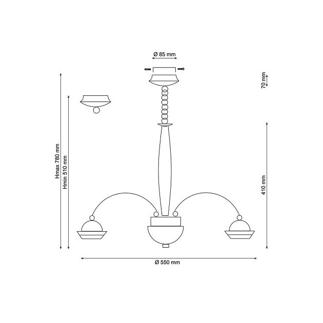 Подвесная люстра Lucia Tucci Natura 068.6 LED изображение 2 Подвесная люстра Lucia Tucci Natura 068.6 LED Фото № 2