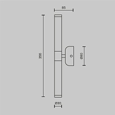Настенный светильник Maytoni Modern Axis MOD106WL-L10G3K 2
