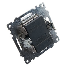 Выключатель одноклавишный Stekker Катрин с подсветкой шампань GLS10-7101-02 39591 5