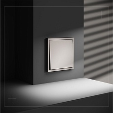 Выключатель с самовозвратом встраиваемый Voltum S70 одноклавишный 10А, (кашемир) VLS010603 5