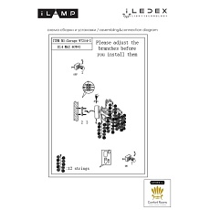 Бра iLamp Savage W7204-3 GD 1