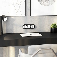 Рамка Werkel Favorit Runda на 3 поста черный W0035108 4690389166488 4