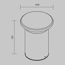 Уличный светодиодный светильник Maytoni Grip O460FL-L10GF3K 1