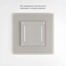 Сенсорный выключатель двухклавишный с подсветкой (дымчатый) W4522014/ a069763 2