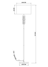 Торшер Arte Lamp Taygeta A4097PN-1CC 1
