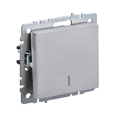 Выключатель одноклавишный IEK Brite алюминий BR-V10-1-10-K47