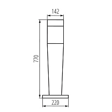 Уличный светильник Kanlux INVO OP 77-L-GR 29172 3