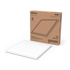 Встраиваемый светодиодный светильник Gauss с равномерной засветкой 842161340