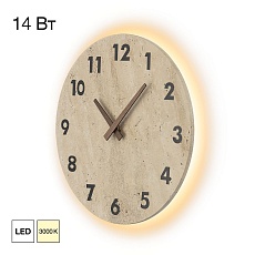 Настенный светильник с часами Citilux Mares CL246016