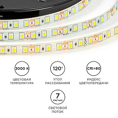 Светодиодная лента OGM 9,6W/m 120LED/m 2835SMD дневной белый 5M LSE-260 4
