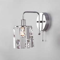 Бра Eurosvet 10101/1 хром/прозрачный хрусталь Strotskis
