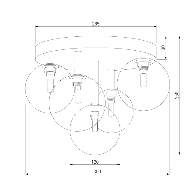 Потолочная люстра TK Lighting 758 Nilos Фото № 2