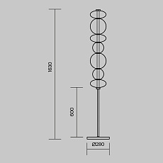 Торшер Maytoni MOD307FL-L40BS3K 2