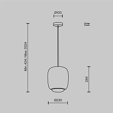 Подвесной светильник Maytoni MOD466PL-L12GR3K 1