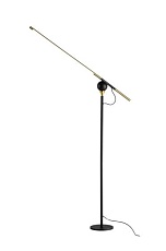 Торшер Alfa Light F3924-40 light black+gol d 18W 100*18*1 60