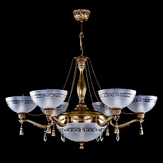 Подвесная люстра Artglass Goldie VI. Light Patina