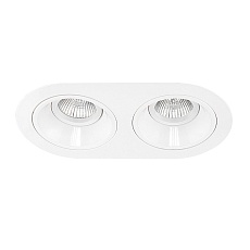 Комплект из светильников и рамки Lightstar Domino Round (214656+214606+214606) D6560606