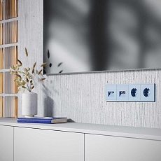 Накладка для розетки TV+RJ45 кат. 6, S70 (деним) Voltum VLS002715 2