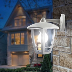 Садово-парковый светильник ЭРА «Дели 3» НБУ 07-40-004 белый 6-гранный настенный IP44 Е27 max60Вт Б0051198 4