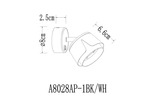 Спот Arte Lamp Amaks A8028AP-1WH Фото № 2