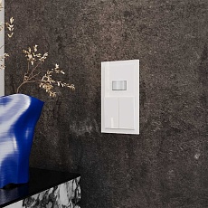 Рамка стеклянная Voltum S70 на 2 поста, (белый, стекло) VLS110201 1