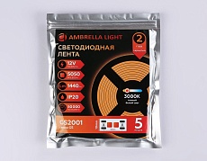 Светодиодная лента Ambrella Light 14,4W/m 60LED/m 5050SMD теплый белый 5M GS2001 3