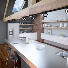 Трековый светодиодный светильник однофазный Elektrostandard Spila 85079/01 черный a056374 4