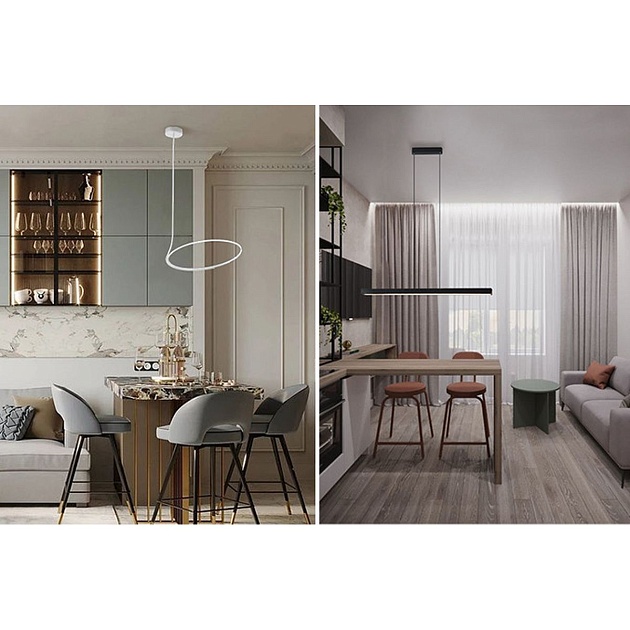 Подвесной светодиодный светильник Italline IT013-6025 white 3000K Фото № 2