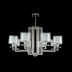 Подвесная люстра Crystal Lux Nicolas SP-PL8 Nickel/White 3