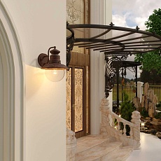 Уличный настенный cветильник Elektrostandard Talli D GL 3002D брауни a038481 3